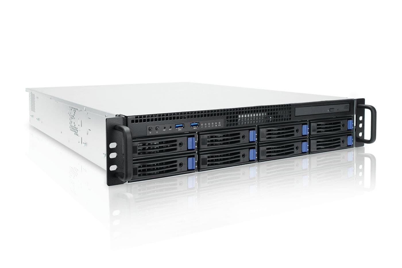 Ernitec 2U 8 Bay Server SR-2U58R-HW - Intel Core Ultra 5 225, 16GB RAM, 2x1TB NVMe, 9361 RAID