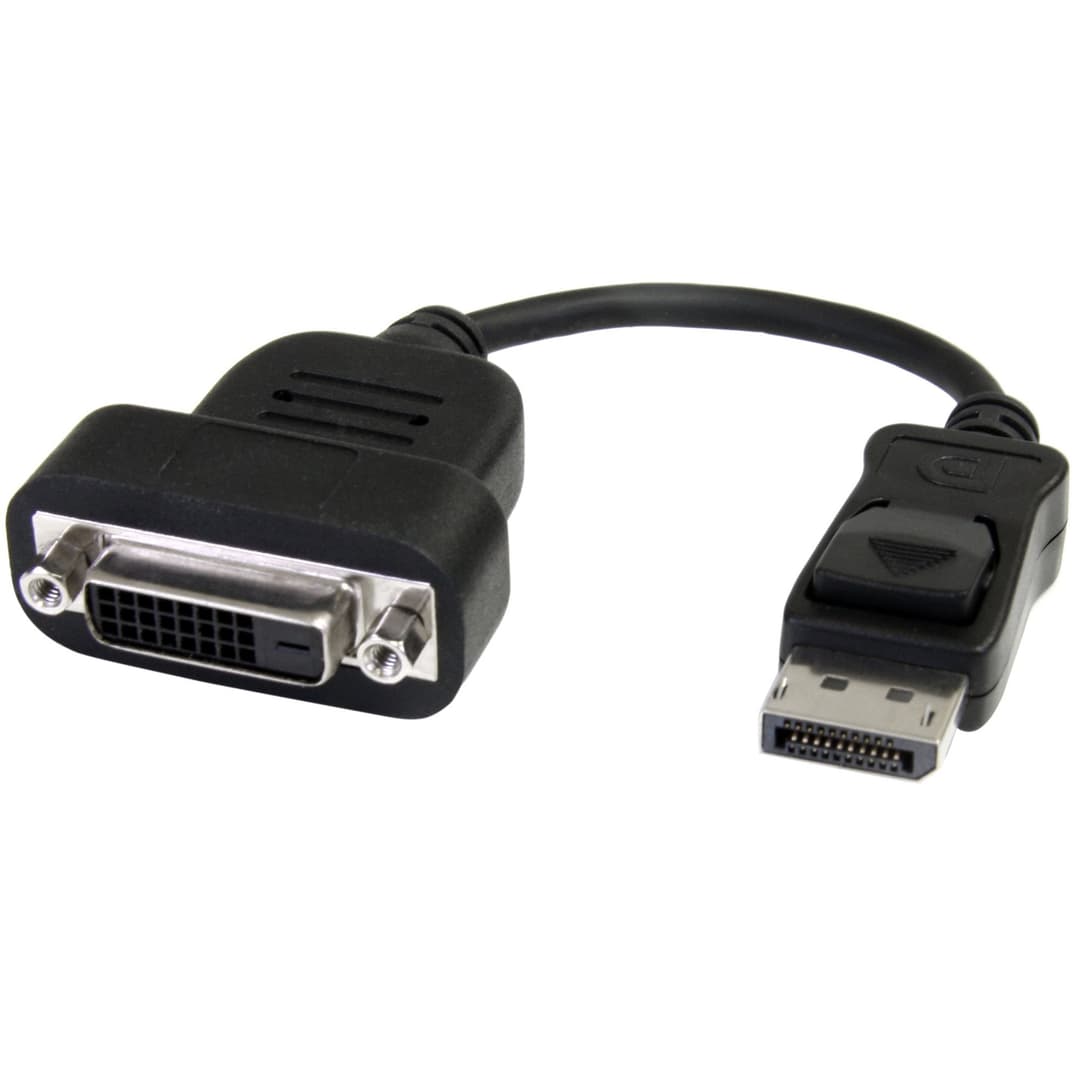 StarTech.com DisplayPort to DVI Adapter - Active DisplayPort to DVI-D Adapter/Video Converter 1080p - DP 1.2 to DVI Monitor Cable Adapter Dongle - DP to DVI Adapter - Latching DP Connector - Image 1