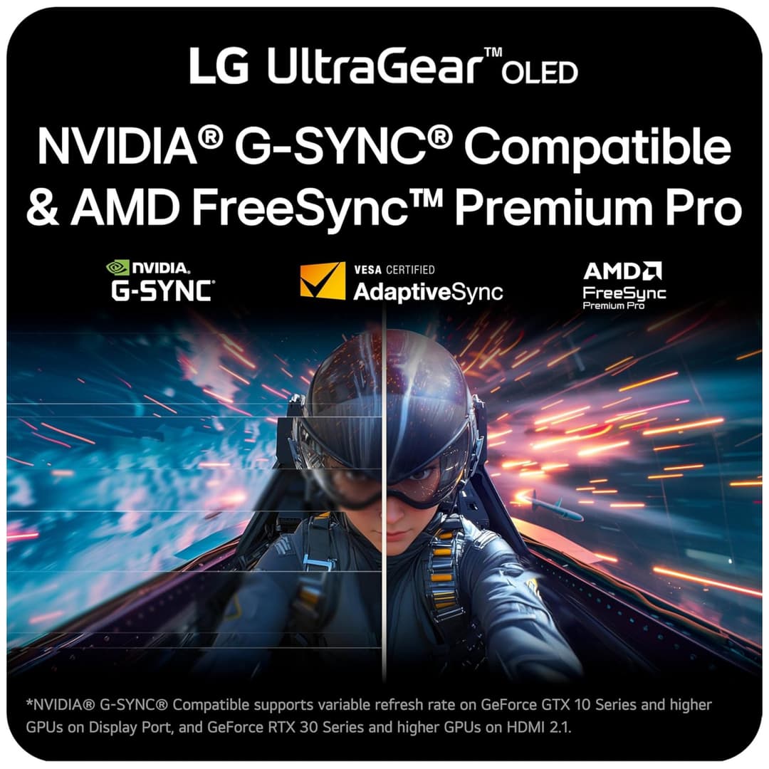 LG UltraGear 27GX700A-B 27" OLED Quad HD 280Hz 0.03ms Freesync Premium Pro Gaming Monitor - Image 5