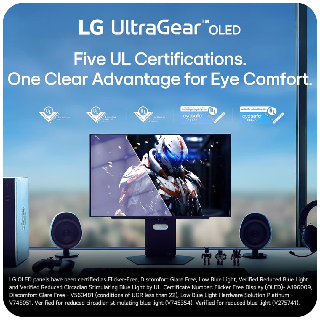 LG UltraGear 27GX700A-B 27" OLED Quad HD 280Hz 0.03ms Freesync Premium Pro Gaming Monitor - Image 7