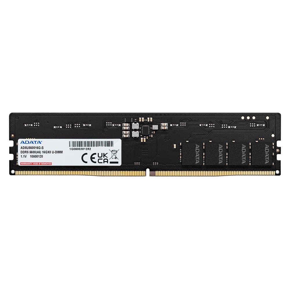 ADATA Premier AD5U560016G-S 16GB (1 x 16GB) DDR5 5600MHz CL46 U-DIMM Desktop Memory - Image 1