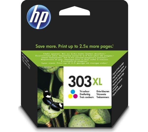 HP 303XL Original Tri-Colour Ink Cartridge - Image 1