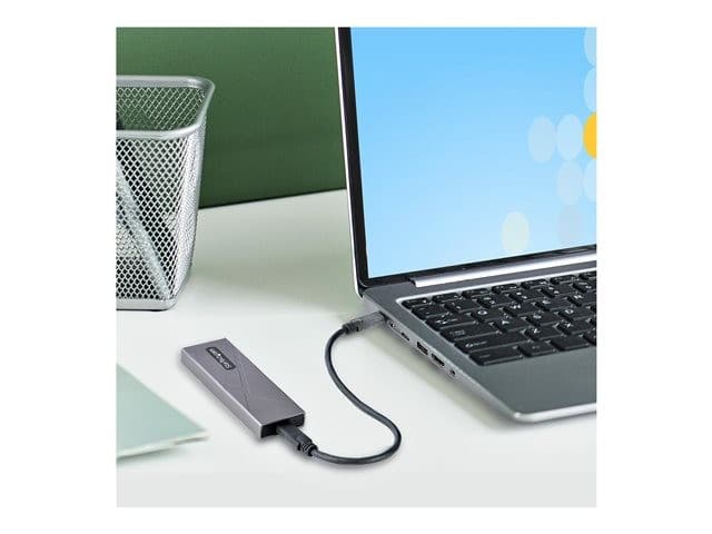 STARTECH M2-USB-C-NVME-SATA M.2 NVMe/SATA SSD Enclosure USB-C 10Gbps 2230/2242/2260/2280 Aluminium Space Grey - Image 9