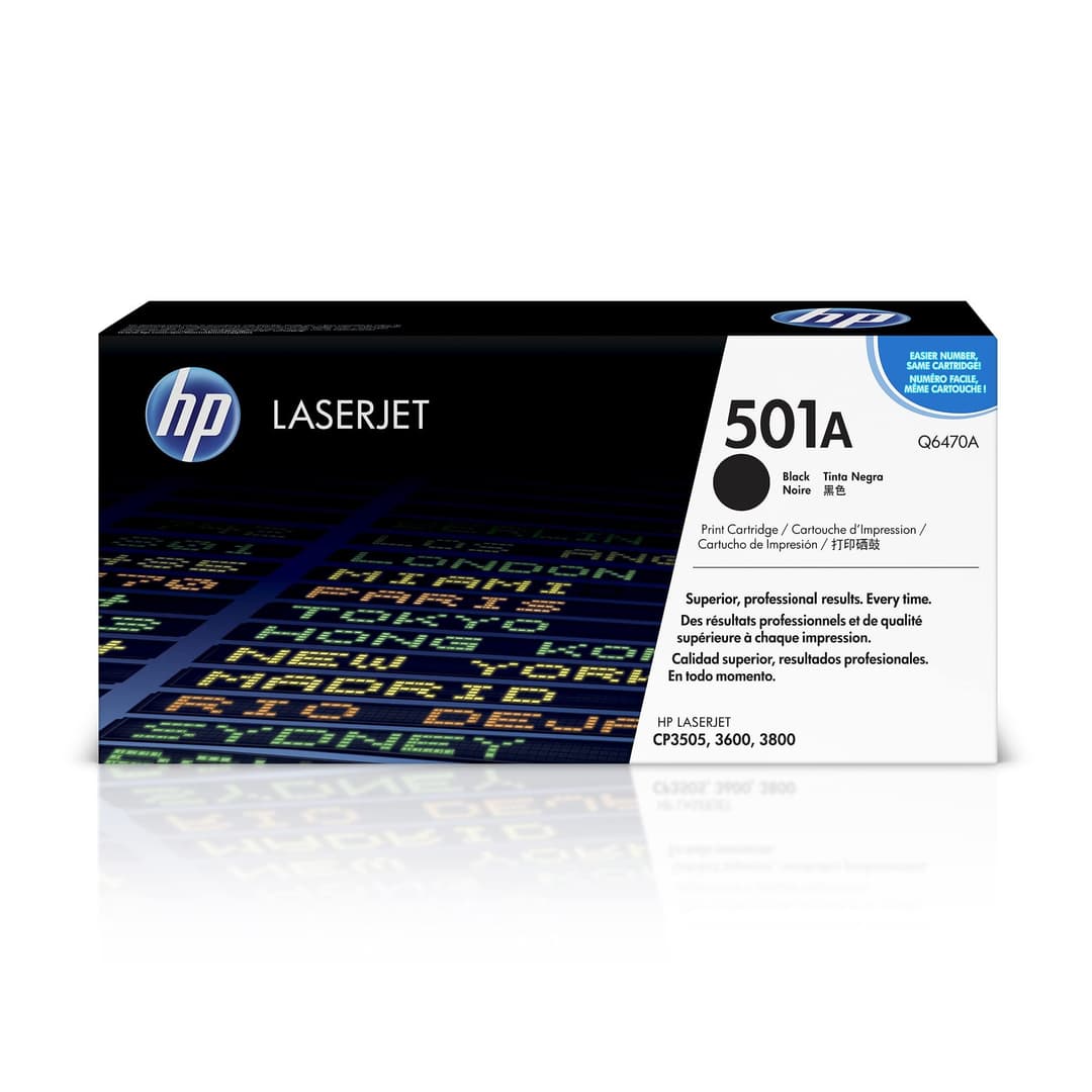 HP Q6470A 501A Original LaserJet Toner Cartridge - Black - Image 1