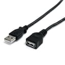StarTech.com 3 ft Black USB 2.0 Extension Cable A to A - M/F thumbnail 1