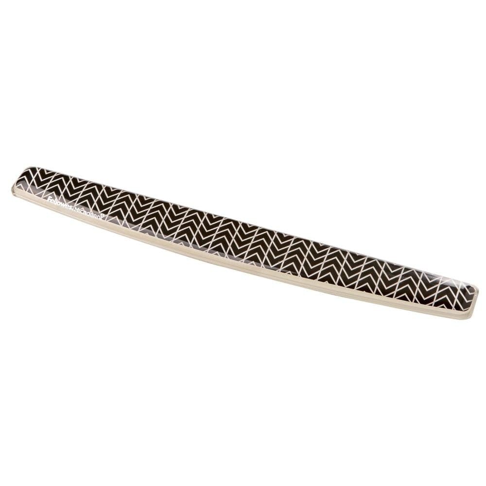 Fellowes 9653601 Photo Gel Keyboard Wrist Support - Chevron Design with Microban Protection