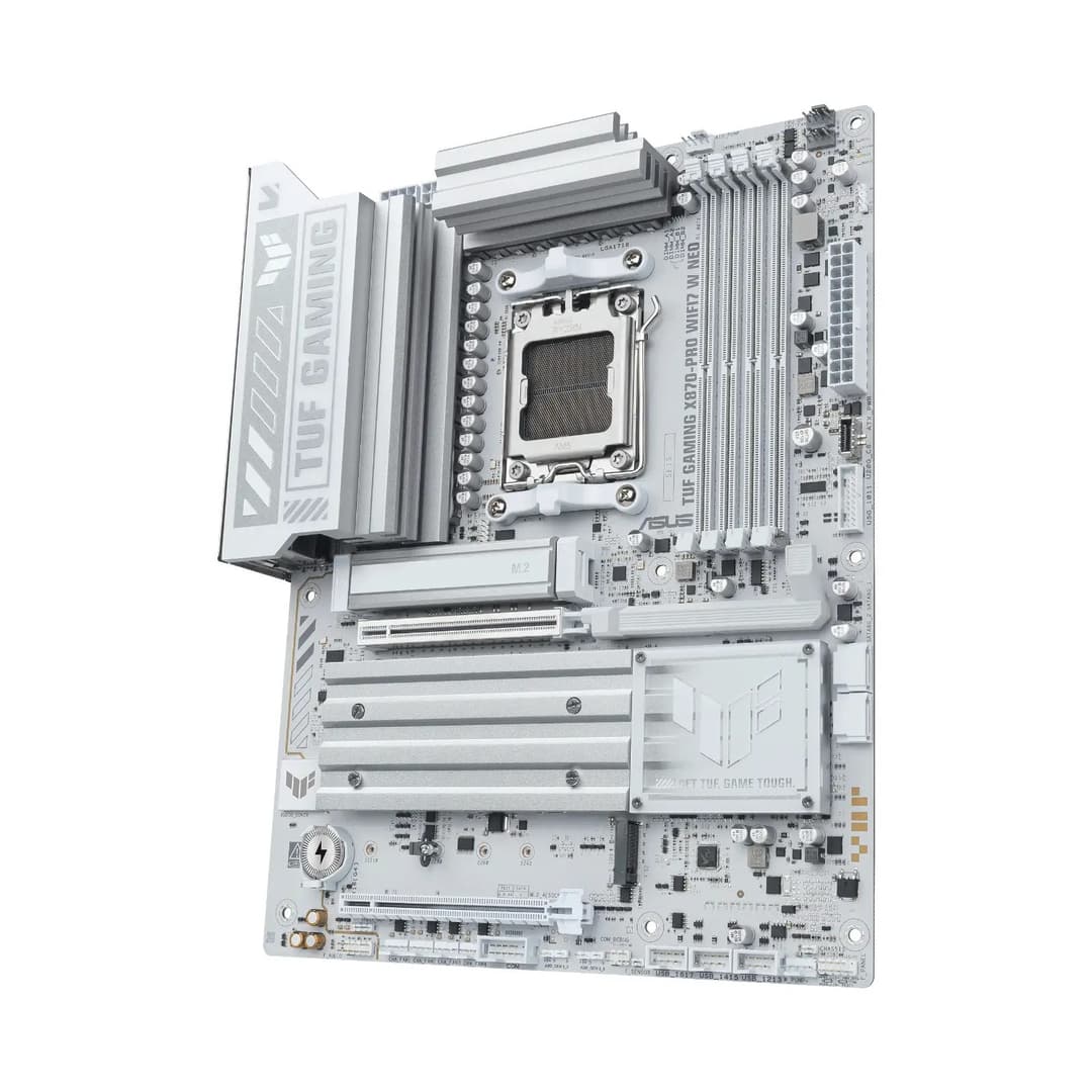 ASUS TUF GAMING X870-PRO WIFI7 W NEO DDR5 ATX Socket AM5 Motherboard - White - Image 4