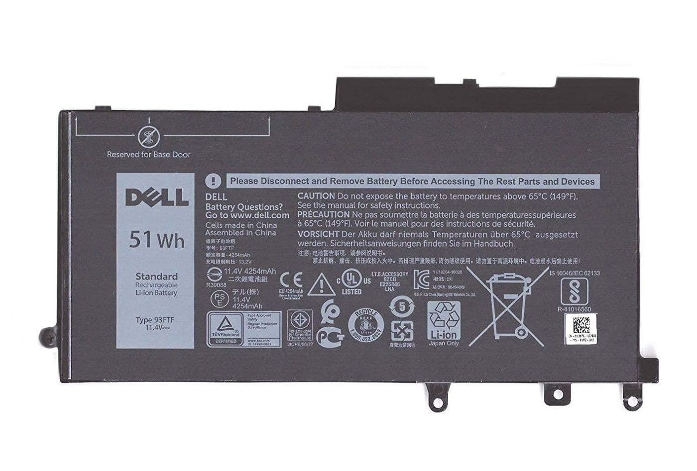 Battery, 51WHR, 3 Cell,