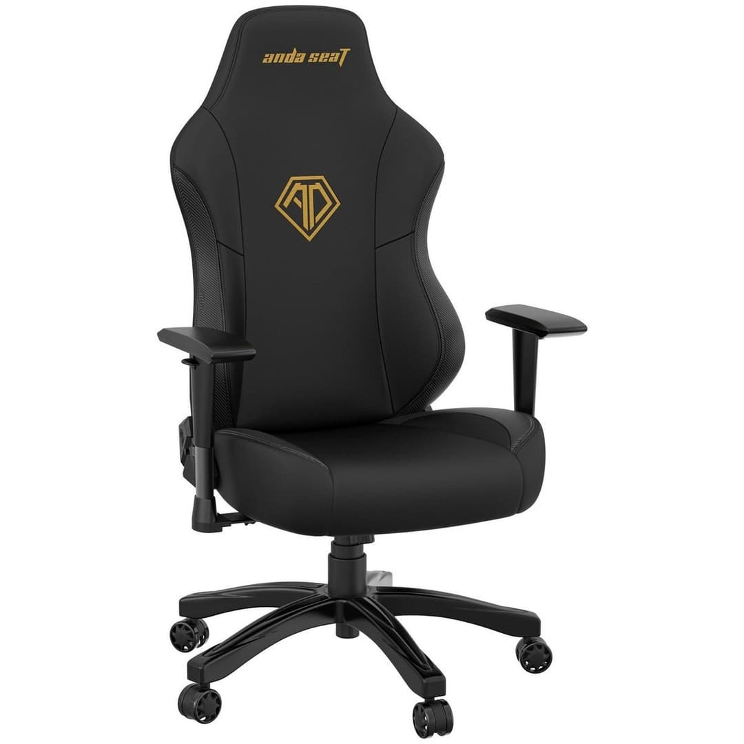 Anda Seat Phantom 3 Premium Large Office Gaming Chair - Black & Gold - Image 1