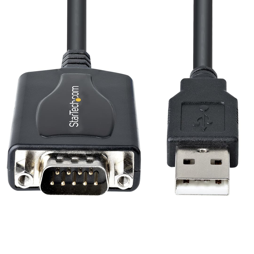 StarTech.com 3ft (1m) USB to Serial Cable with COM Port Retention, DB9 Male RS232 to USB Converter, USB to Serial Adapter for PLC/Printer/Scanner, Prolific Chipset, Windows/Mac - Image 3