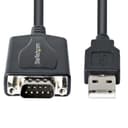 StarTech.com 3ft (1m) USB to Serial Cable with COM Port Retention, DB9 Male RS232 to USB Converter, USB to Serial Adapter for PLC/Printer/Scanner, Prolific Chipset, Windows/Mac thumbnail 3