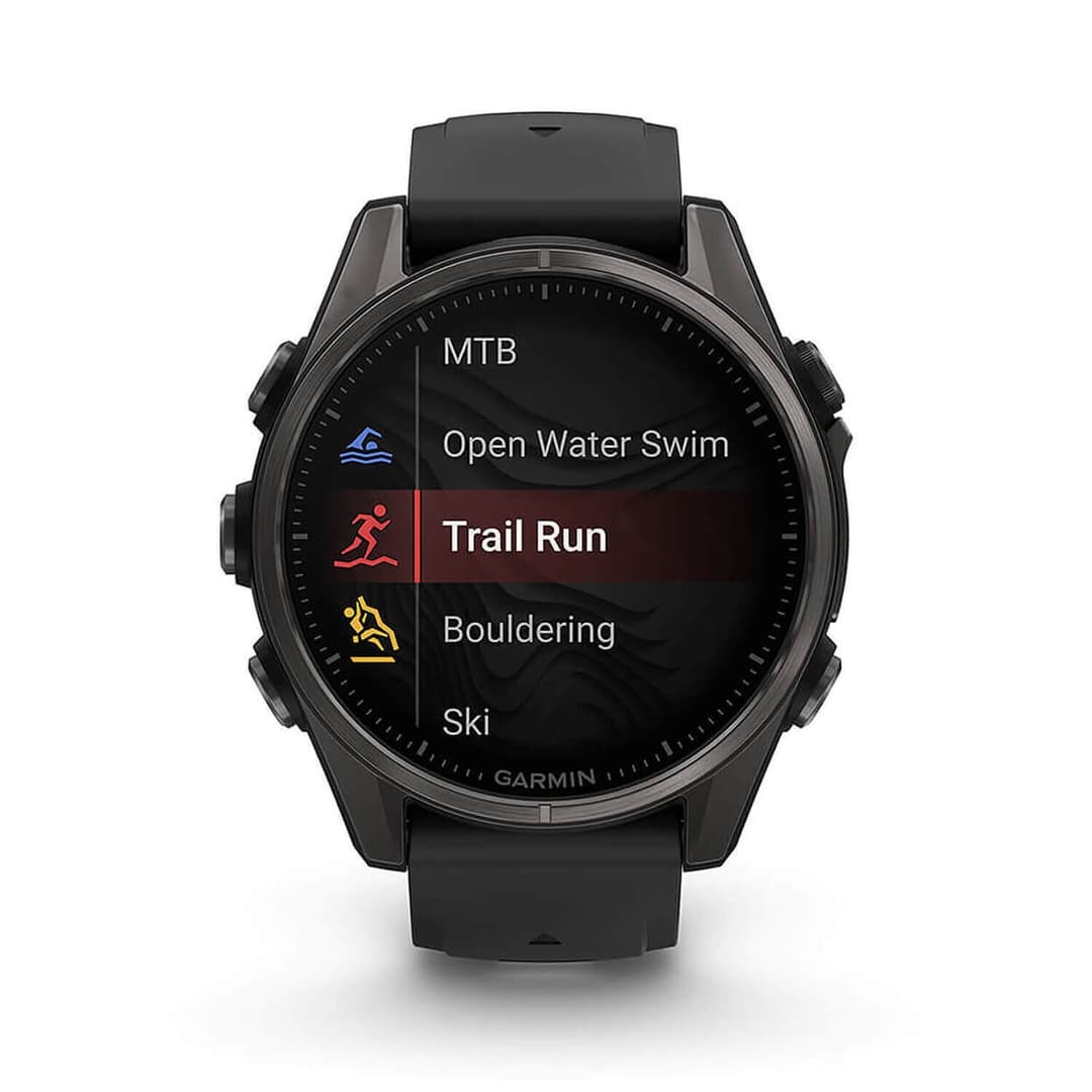 Garmin Fenix 8 Sapphire AMOLED Smartwatch 43mm Titanium Carbon Grey DLC - Image 7