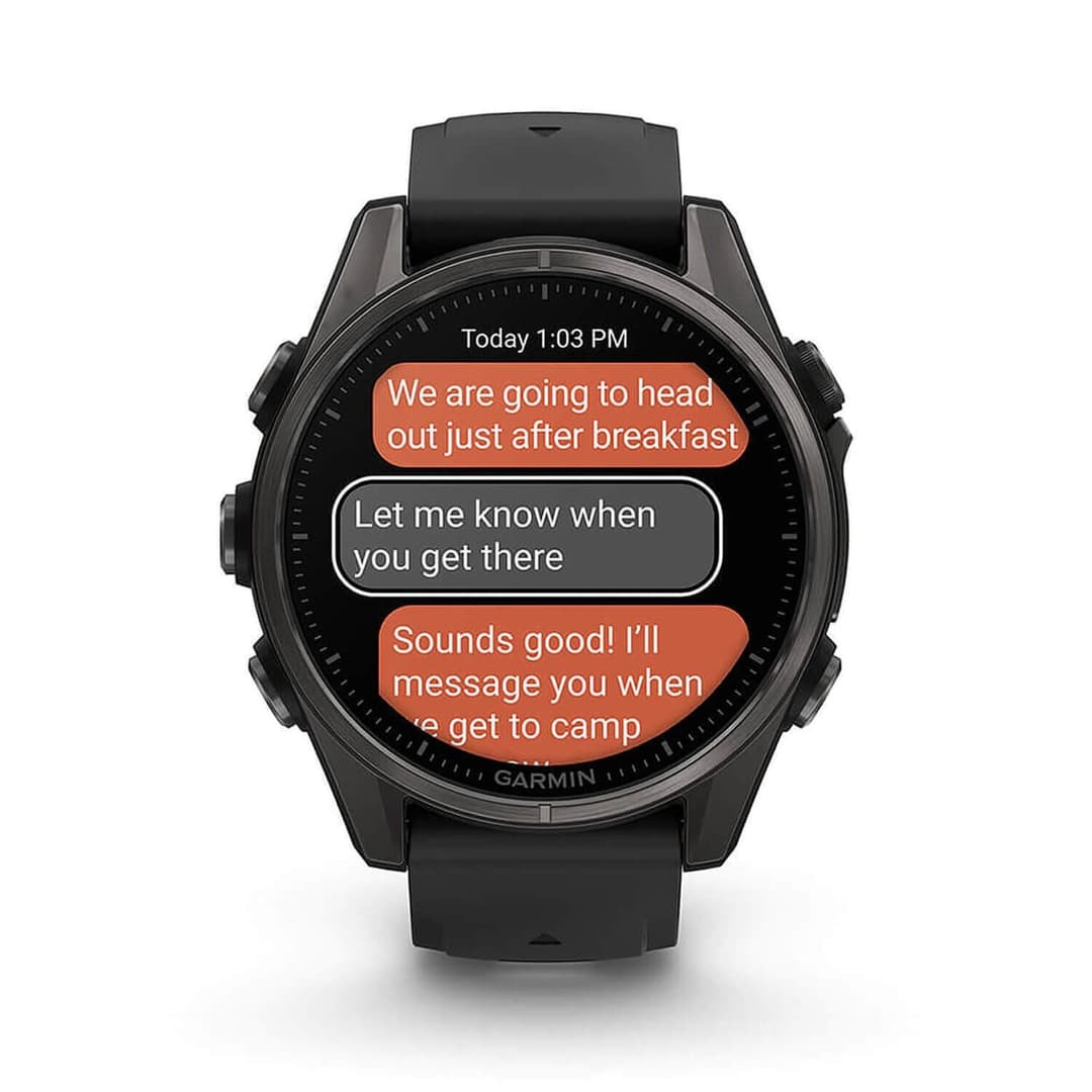 Garmin Fenix 8 Sapphire AMOLED Smartwatch 43mm Titanium Carbon Grey DLC - Image 10