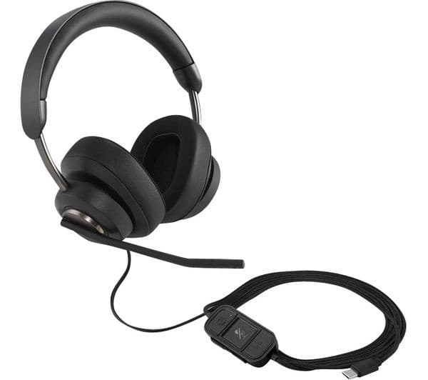 KENSINGTON H2000 USB-C Over-Ear Wired Headset - Black - Image 1