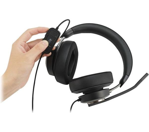 KENSINGTON H2000 USB-C Over-Ear Wired Headset - Black - Image 5