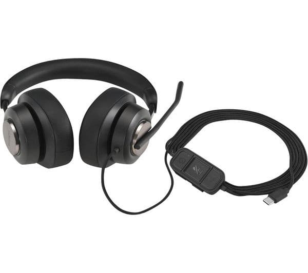 KENSINGTON H2000 USB-C Over-Ear Wired Headset - Black - Image 9