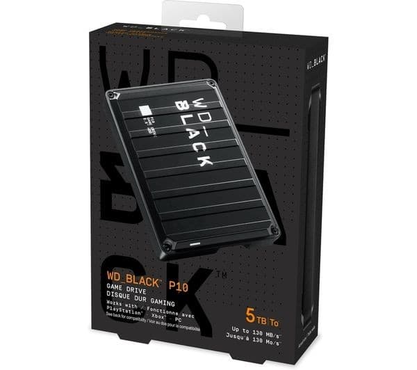 WD _BLACK P10 Game Drive - 5 TB, Black