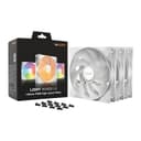 be quiet! Light Wings LX High Speed 140mm ARGB PWM 9 Blades Case Fan - White Triple Pack thumbnail 1