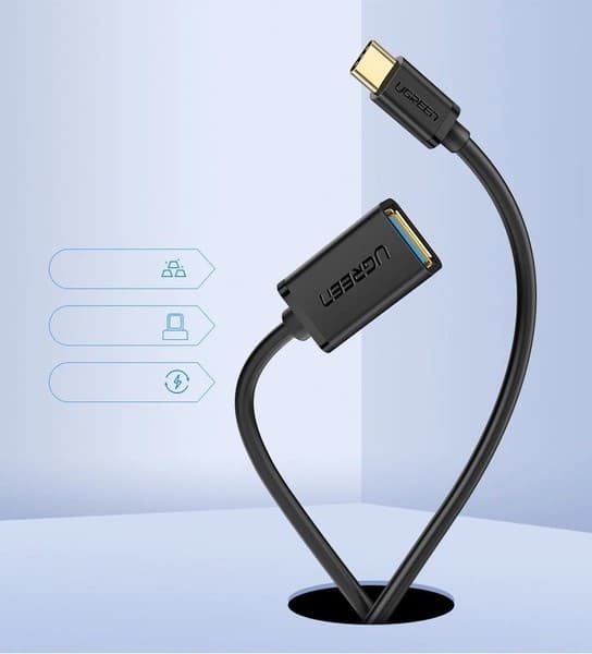 UGREEN USB-C to USB 3.0 OTG Adapter - Data Cable - Image 2