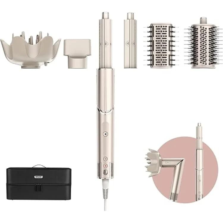 Shark FlexStyle HD440 5-in-1 Air Styler & Hair Dryer with Storage Case - Stone