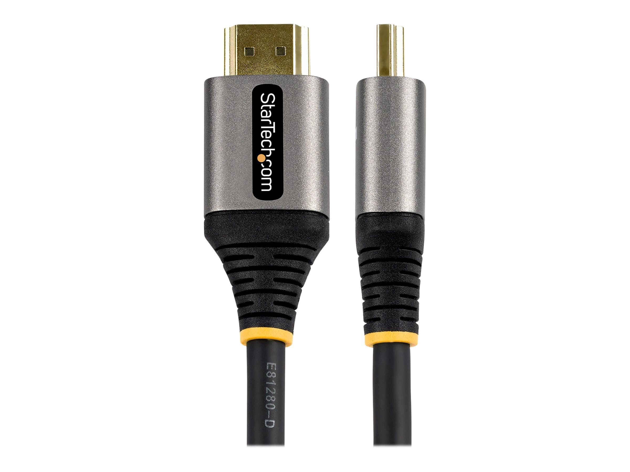 StarTech HDMM21V5M Certified Ultra High Speed HDMI 2.1 Cable 8K 60Hz 48Gbps 5m Grey/Black