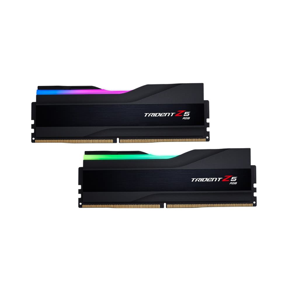 G.Skill Trident Z5 RGB 64GB (2 x 32GB) DDR5 6000MHz CL36 Desktop Memory Kit - Matte Black