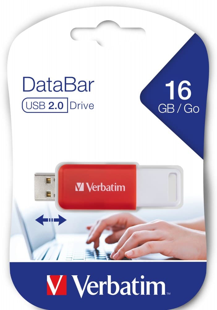 Verbatim DataBar USB flash drive 16 GB USB Type-A 2.0 Red - Image 3