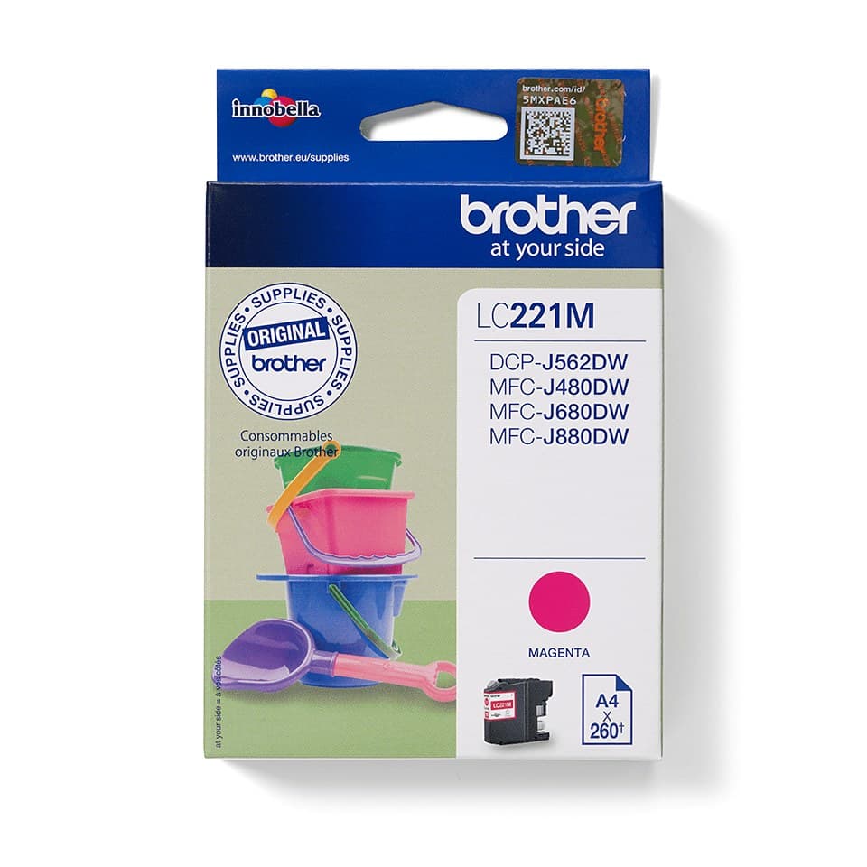 Brother LC221M ink cartridge 1 pc(s) Original Magenta - Image 1