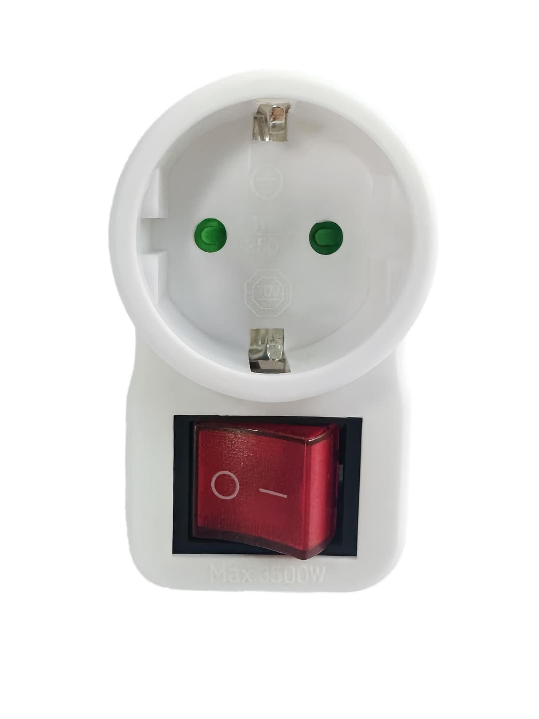 Safety socket adapter, white - Image 1