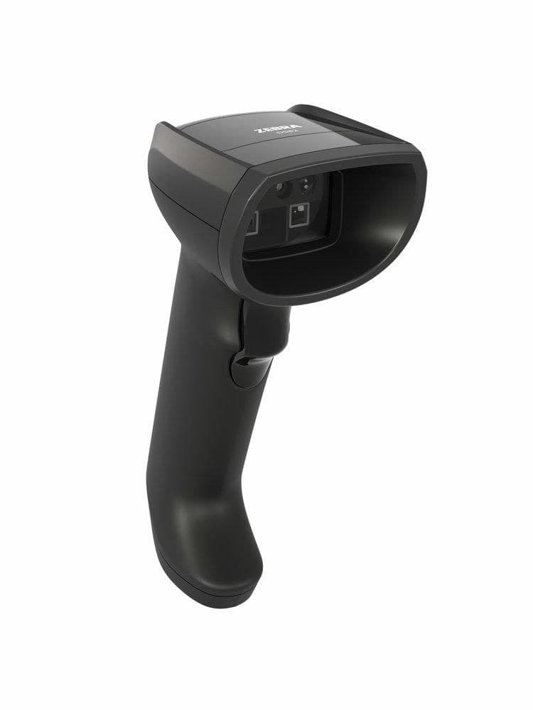 Zebra DS8208-SR Black Vibration USB Kit (DS8208-SR4U2104ZVW): DS8208-SR40004VZWW Corded 1D/2D Barcode Scanner and CBA-U21-S07ZBR Shielded USB Cable