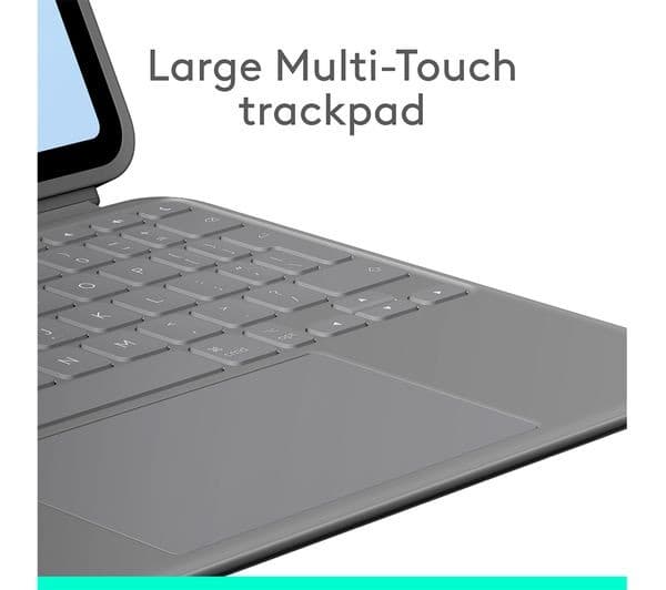 Logitech Combo Touch Keyboard Case for iPad Air (M2/M3/M4) Oxford Grey - 11-inch - Image 4