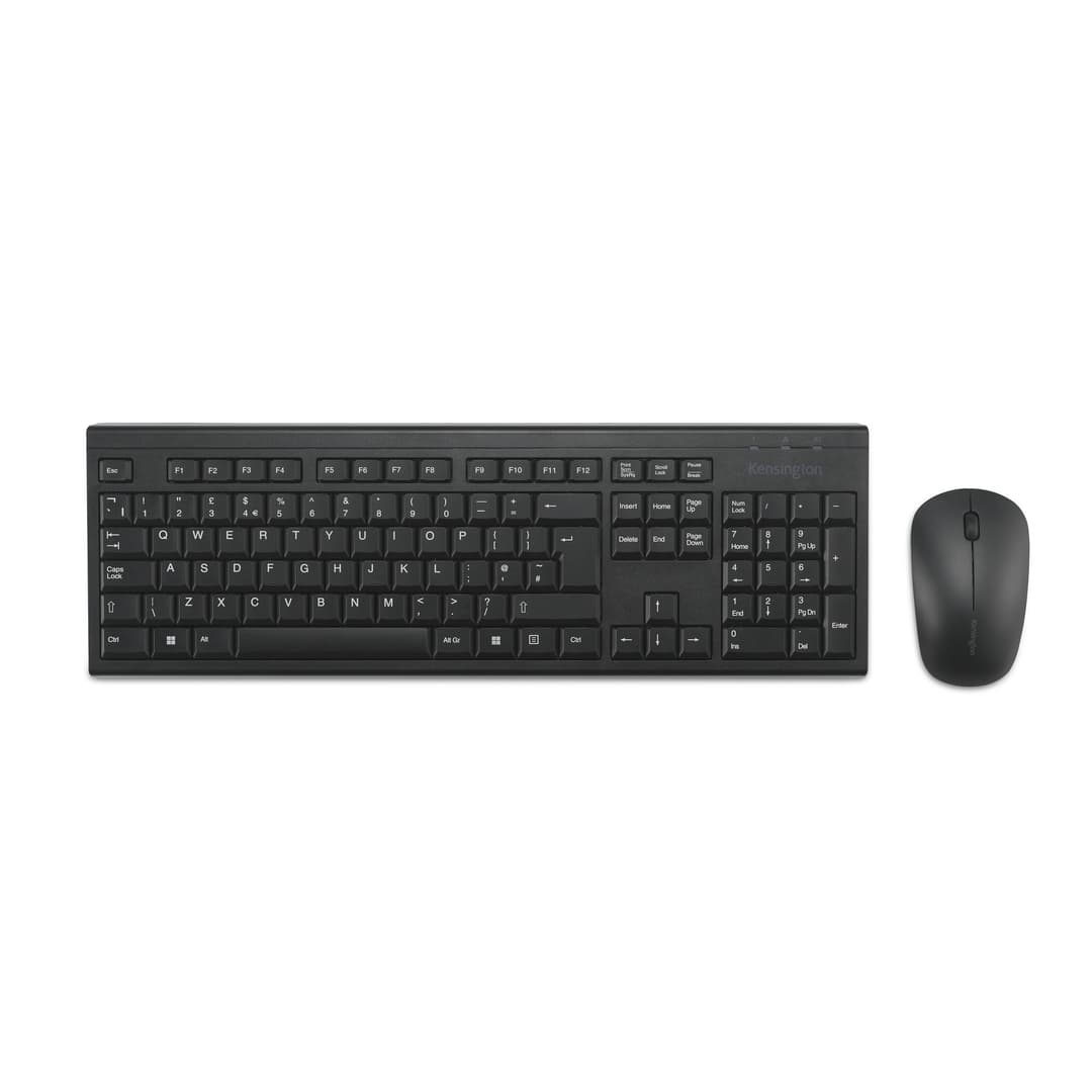 Kensington KM150 EQ Wireless Keyboard & Mouse Desktop Set - Black - Image 3