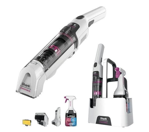 Shark StainForce HX100UKT Cordless Stain Destroying Spot Cleaner 100W Self Cleaning - White