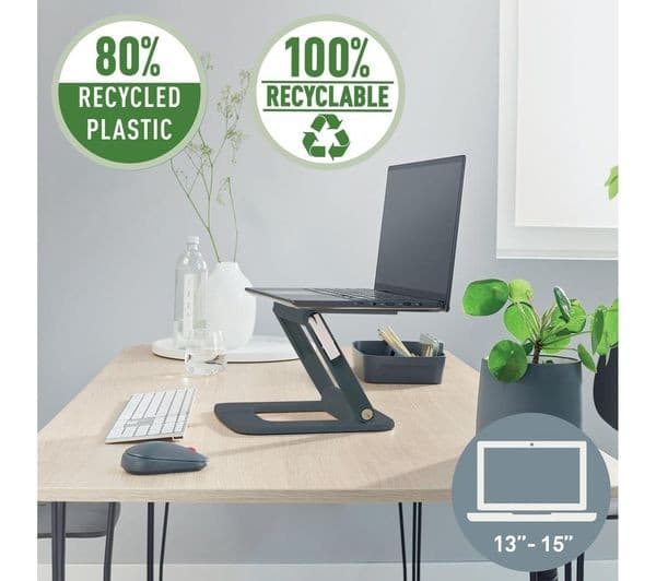 Leitz Ergo Adjustable Multi-Angle Laptop Stand - Dark Grey - Image 6