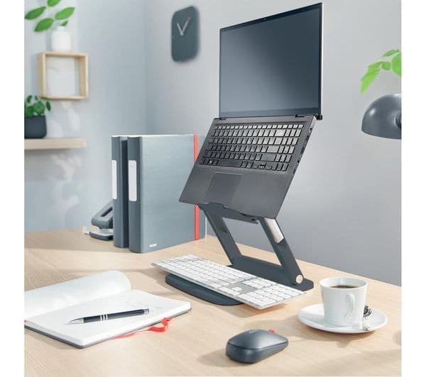 Leitz Ergo Adjustable Multi-Angle Laptop Stand - Dark Grey - Image 9