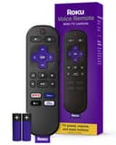 Roku Voice Remote (Official Manufacturer Product) for Roku Players, Roku Audio, and Roku TV - Black thumbnail 1