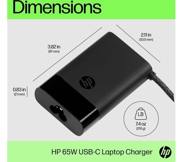 HP 65W USB-C Laptop Charger (671R2AA) - Image 5