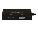 StarTech CDPVGDVHDBP USB-C to HDMI, VGA & DVI Multiport Video Adapter - 4K 30Hz - Black thumbnail 2