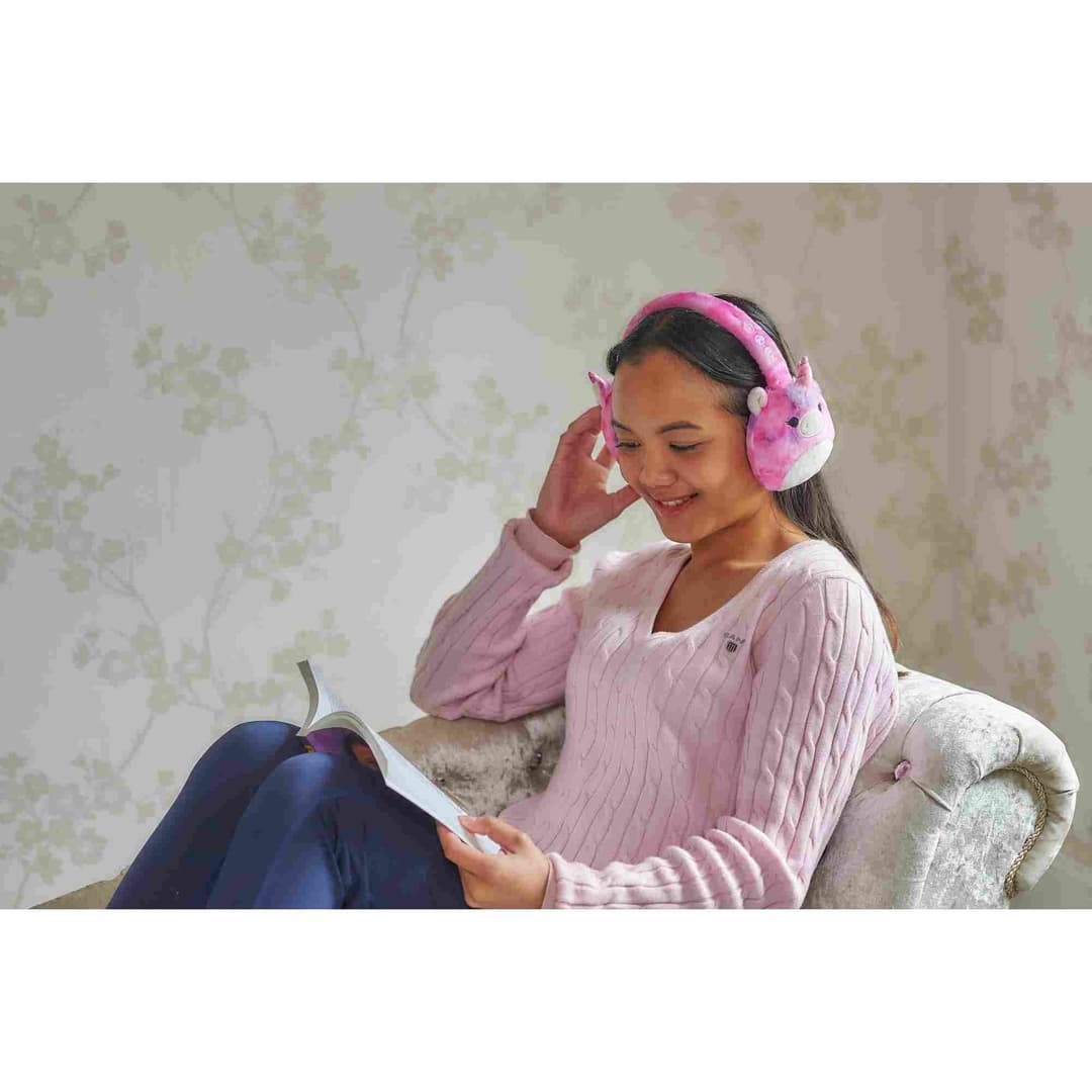 LAZERBUILT Squishmallows Lola the Unicorn Plush Bluetooth Headphones - Image 5