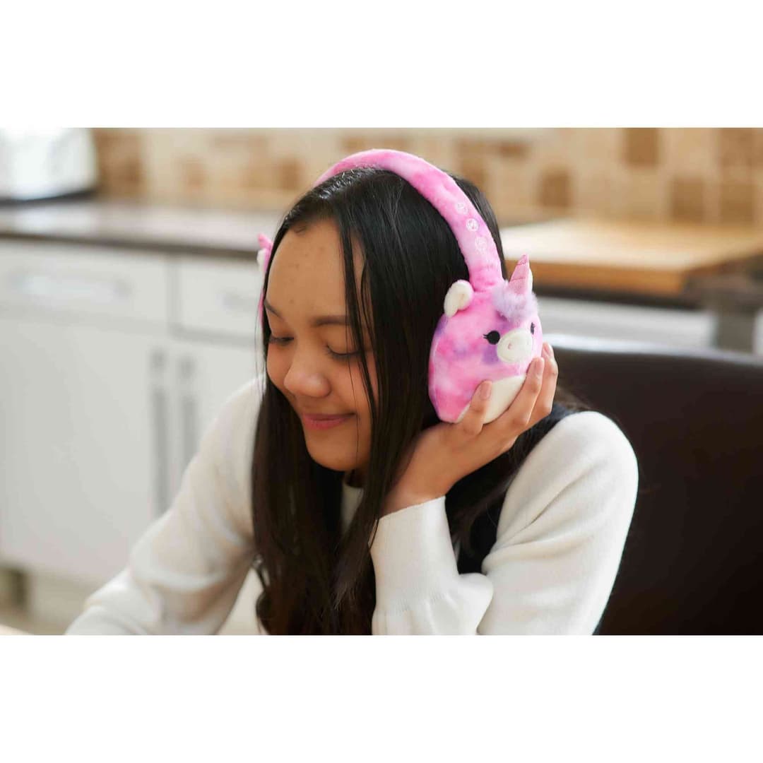 LAZERBUILT Squishmallows Lola the Unicorn Plush Bluetooth Headphones - Image 6