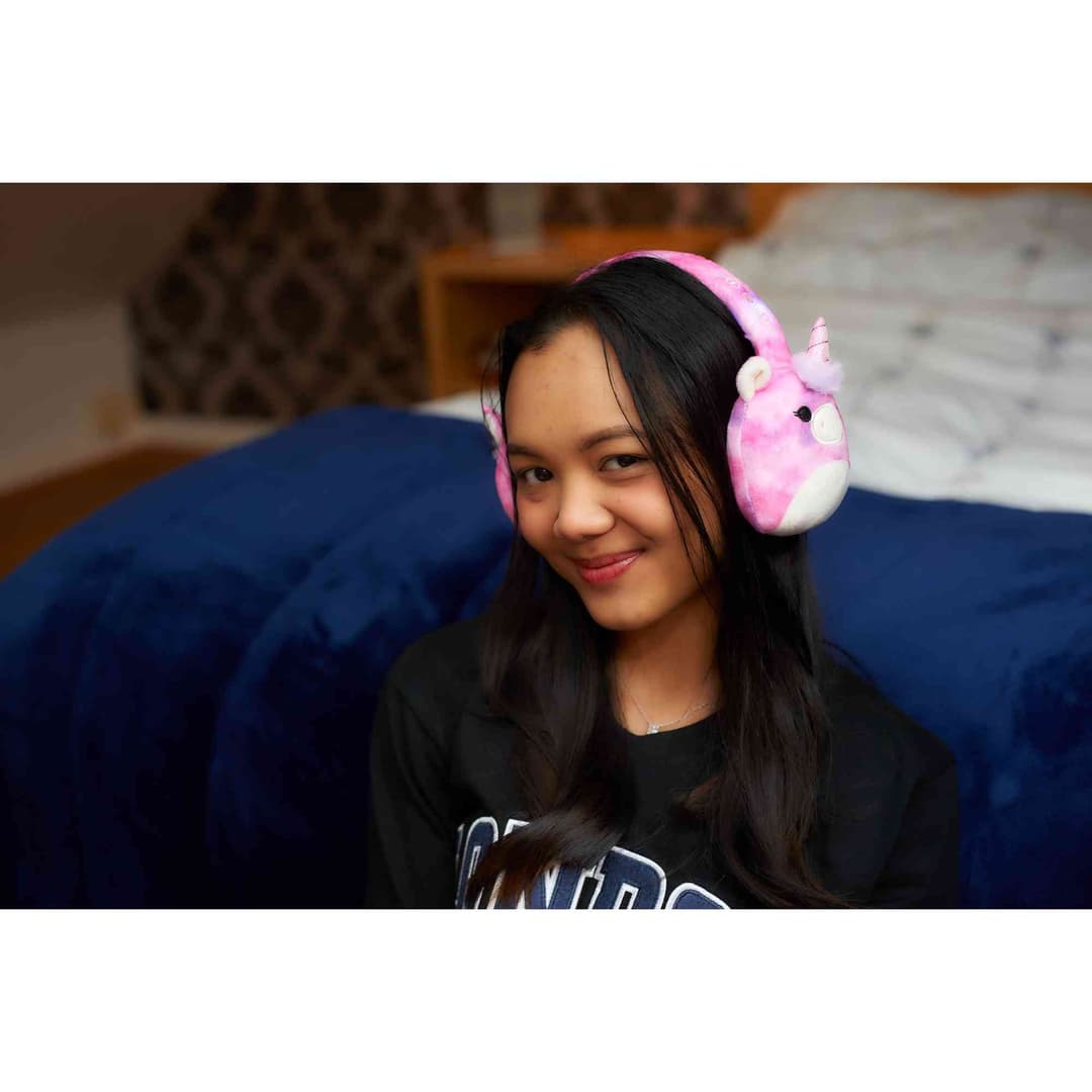 LAZERBUILT Squishmallows Lola the Unicorn Plush Bluetooth Headphones - Image 7