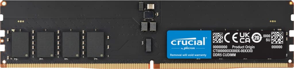 Crucial CT32G64C52CU5 memory module 32 GB 1 x 32 GB DDR5 6400 MT/s CL52 288-pin CUDIMM - Image 1