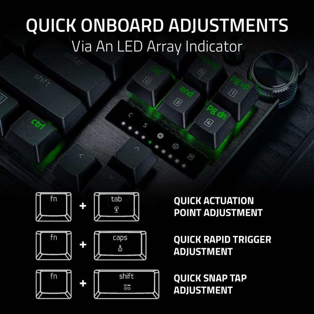 Razer Huntsman V3 Pro RZ03-05520100-R3M1 Tenkeyless Gaming Keyboard - Black - Image 8