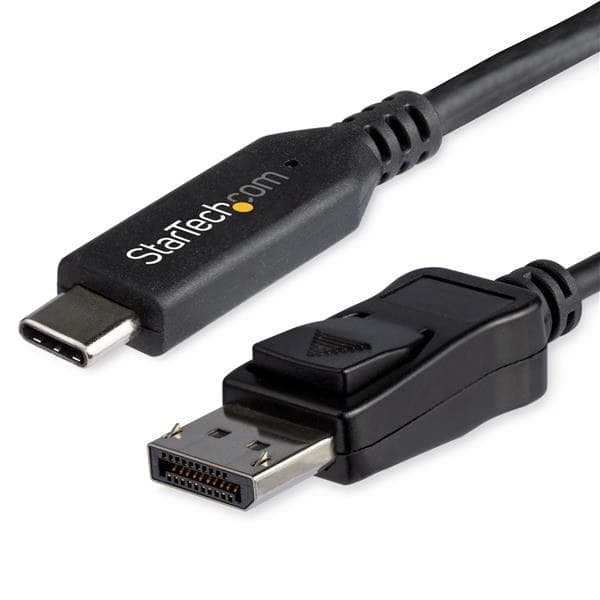StarTech.com 6ft/1.8m USB C to DisplayPort 1.4 Cable - 4K/5K/8K USB Type-C to DP 1.4 Alt Mode Video Adapter Converter - HBR3/HDR/DSC - 8K 60Hz DP Monitor Cable for USB-C/Thunderbolt 3 - Image 1
