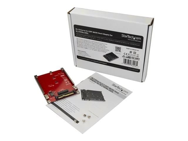 StarTech U2M2E125 M.2 NVMe to U.2 Adapter Red - Image 6