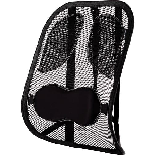 Fellowes Back Support for Office Chair - Professional Series Mesh Office Chair Back Support - Easy To Attach - H19.53 x W30.32 x D36.99cm - Image 1