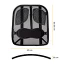 Fellowes Back Support for Office Chair - Professional Series Mesh Office Chair Back Support - Easy To Attach - H19.53 x W30.32 x D36.99cm thumbnail 3