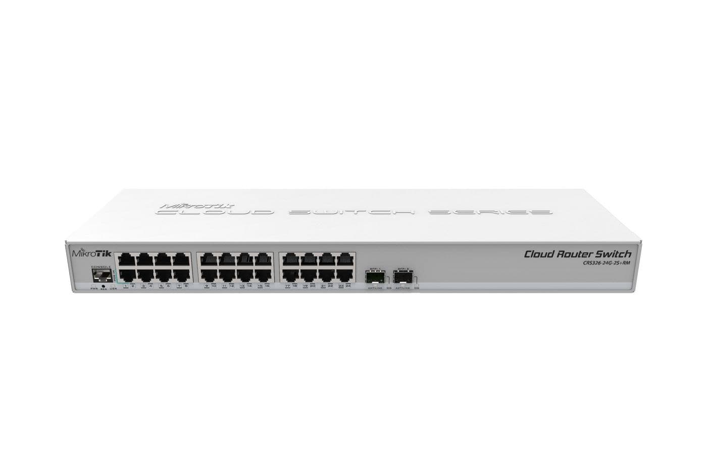 MikroTik Cloud Router Switch CRS326-24G-2S+RM 24-Port Gigabit Switch with 2x SFP+