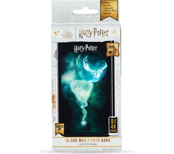 LAZERBUILT Harry Potter 10,000 mAh Light-Up Patronus Portable Power Bank - Black - Image 6