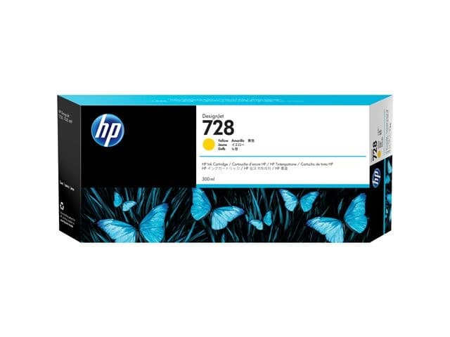 HP 728 - yellow - original - DesignJet - ink cartridge - Image 2